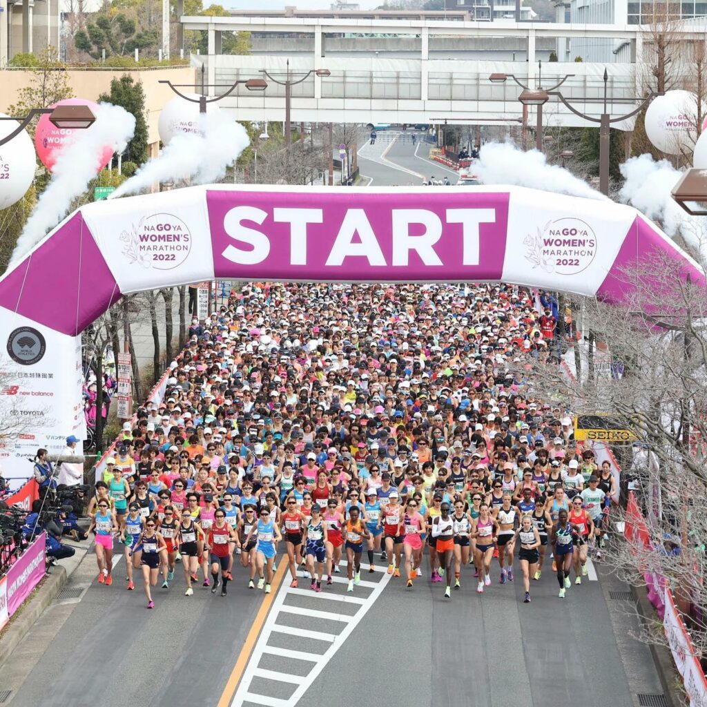 Chepngetich led from the Start of the Nagoya Women's Marathon.