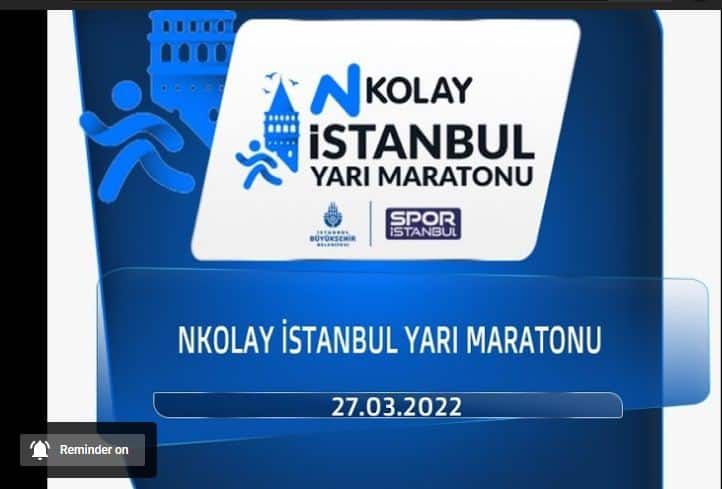 Istanbul half marathon live streaming will be available on the race website. 