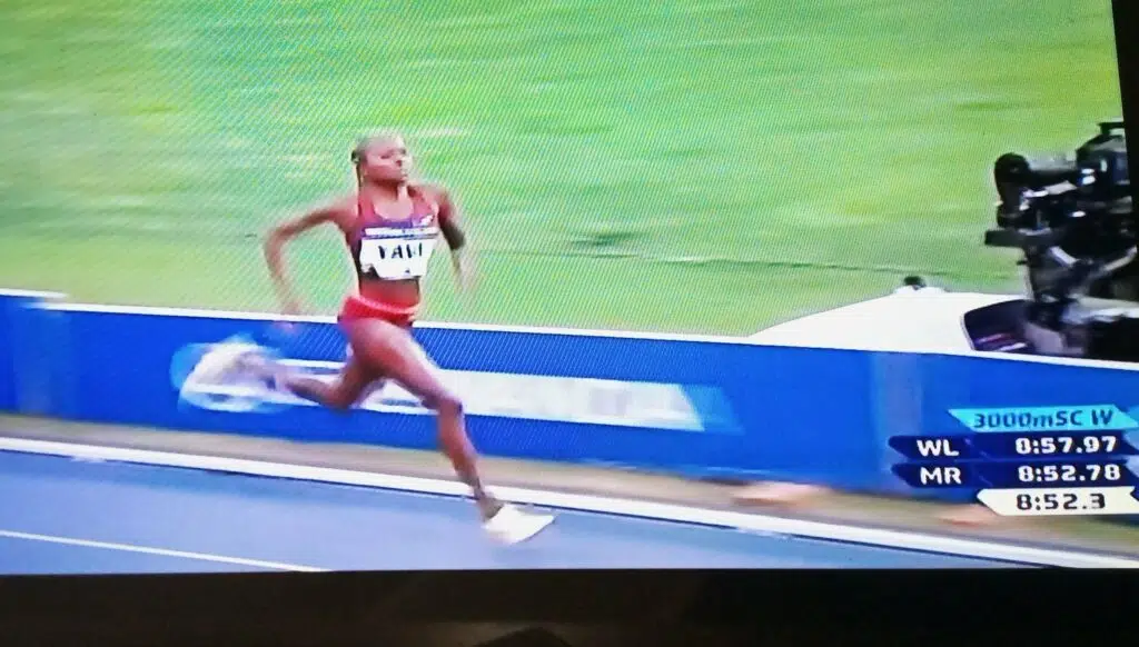 Yavi on her way to a world-leading time in Paris