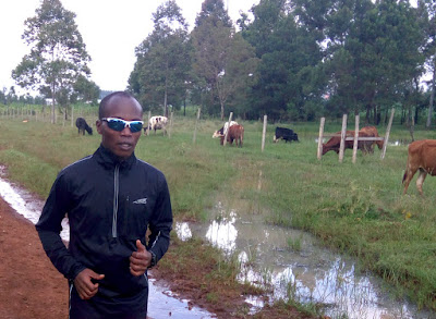 Poor me after trying hard to keep up with Eliud Kipchoge in training