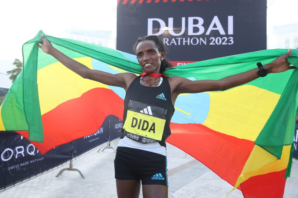 Dera Dida at Dubai Marathon