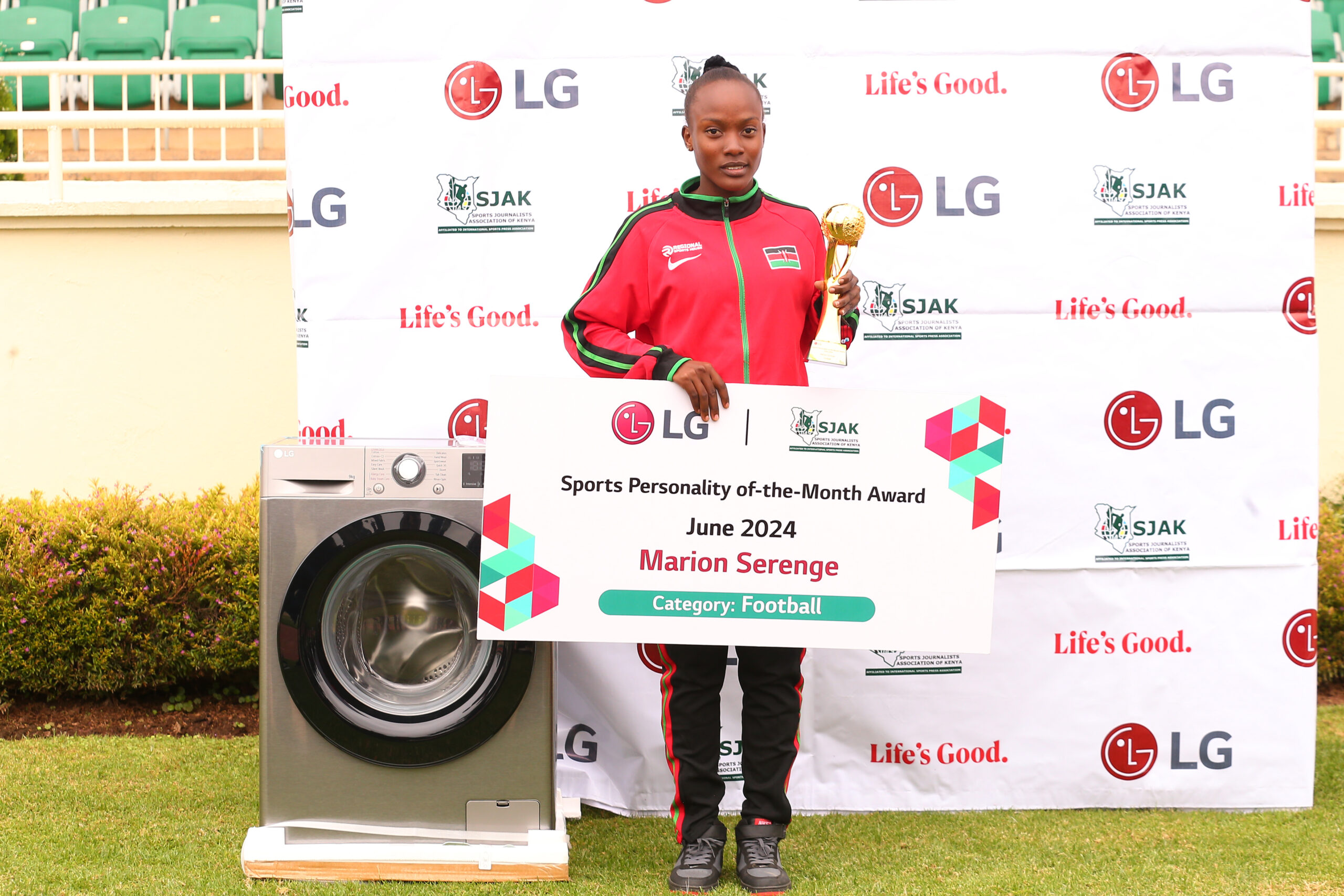 Marion Serenge Wins LG/SJAK Sports Personality of the Month Award