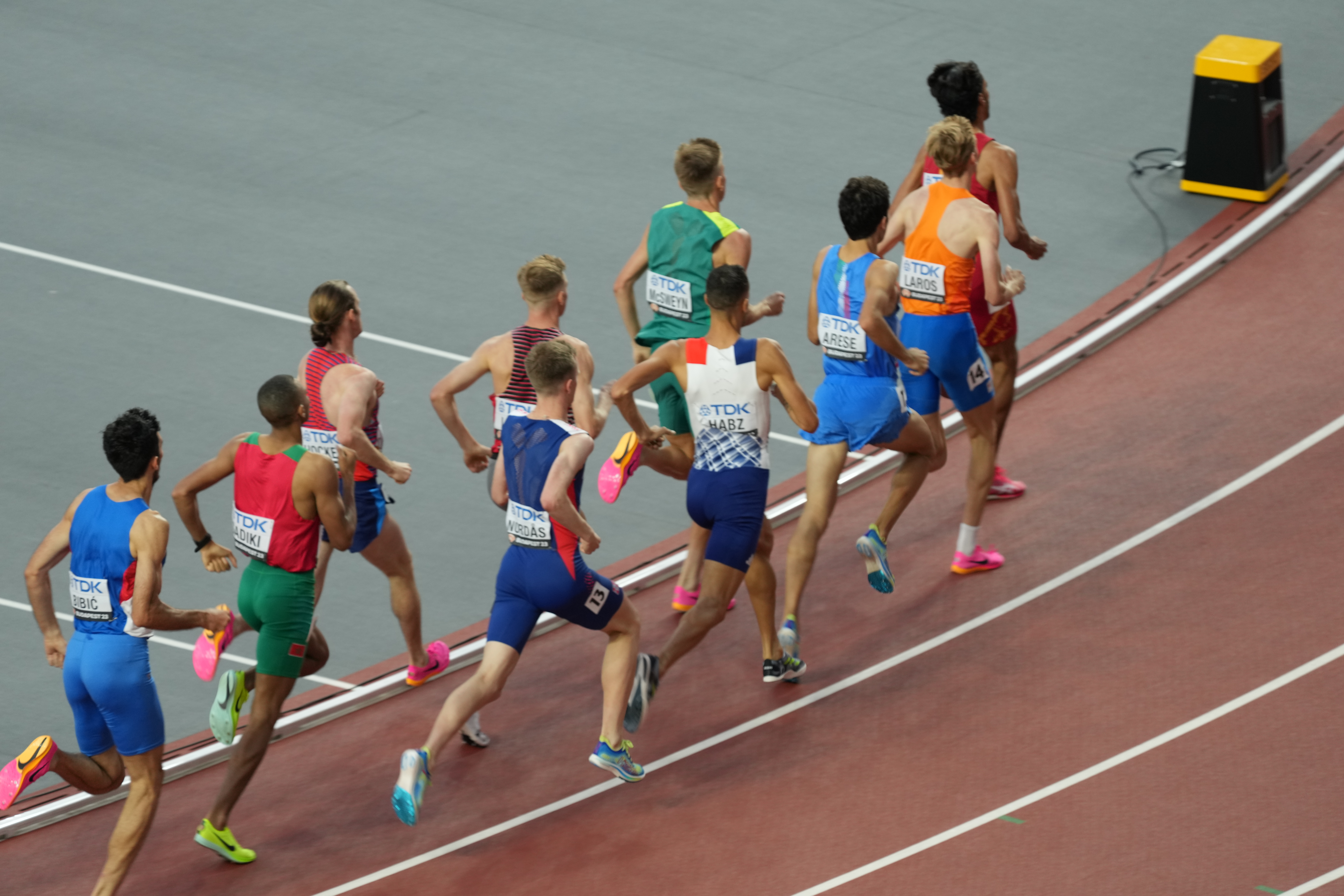 Girma fell down in the men's 3000m steeplechase final in Paris