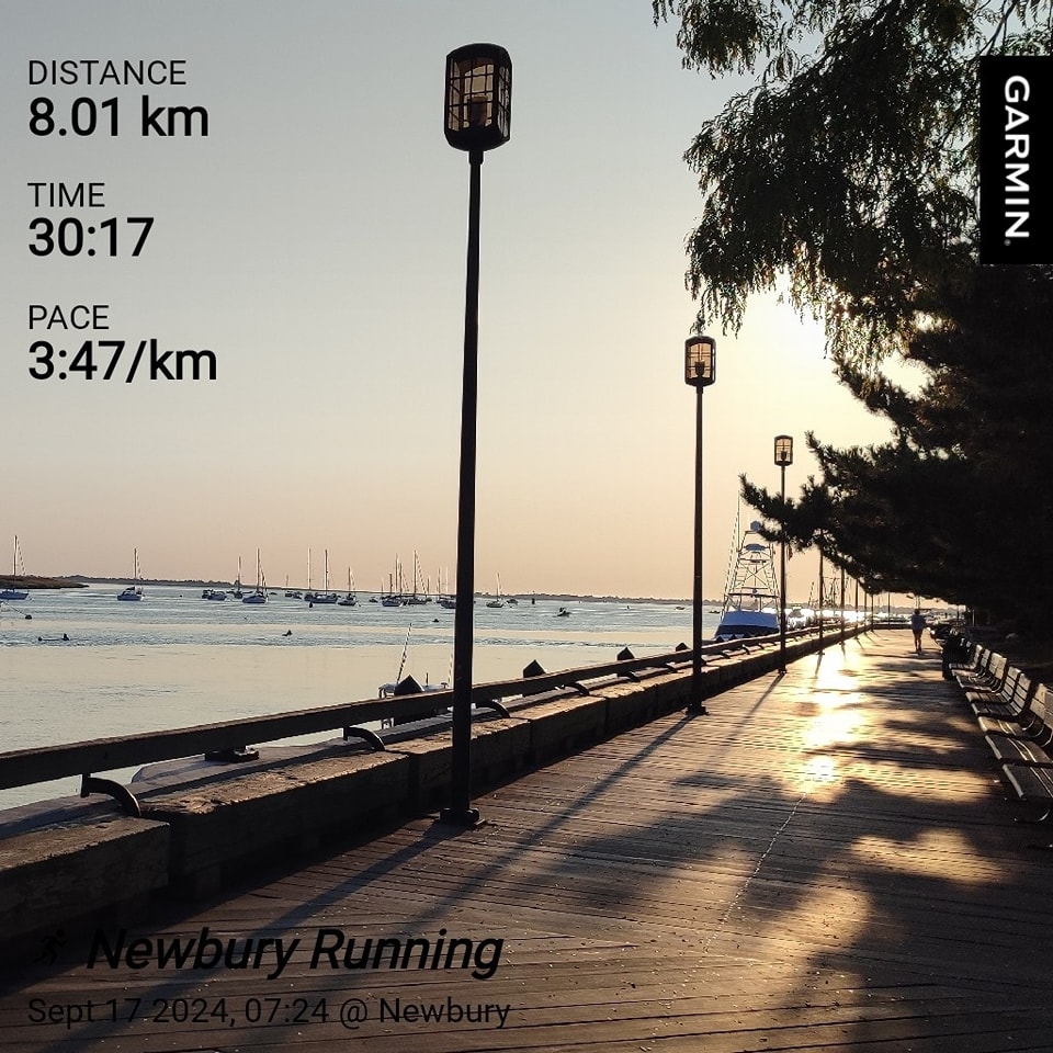 One of my runs in Newburyport, USA posted on Strava and Garmin Connect