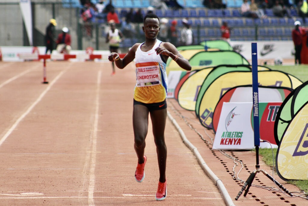Faith Cherotich will be one of the Kenyan athletes to watch on Day 5, Tokyo 25 World Championships
