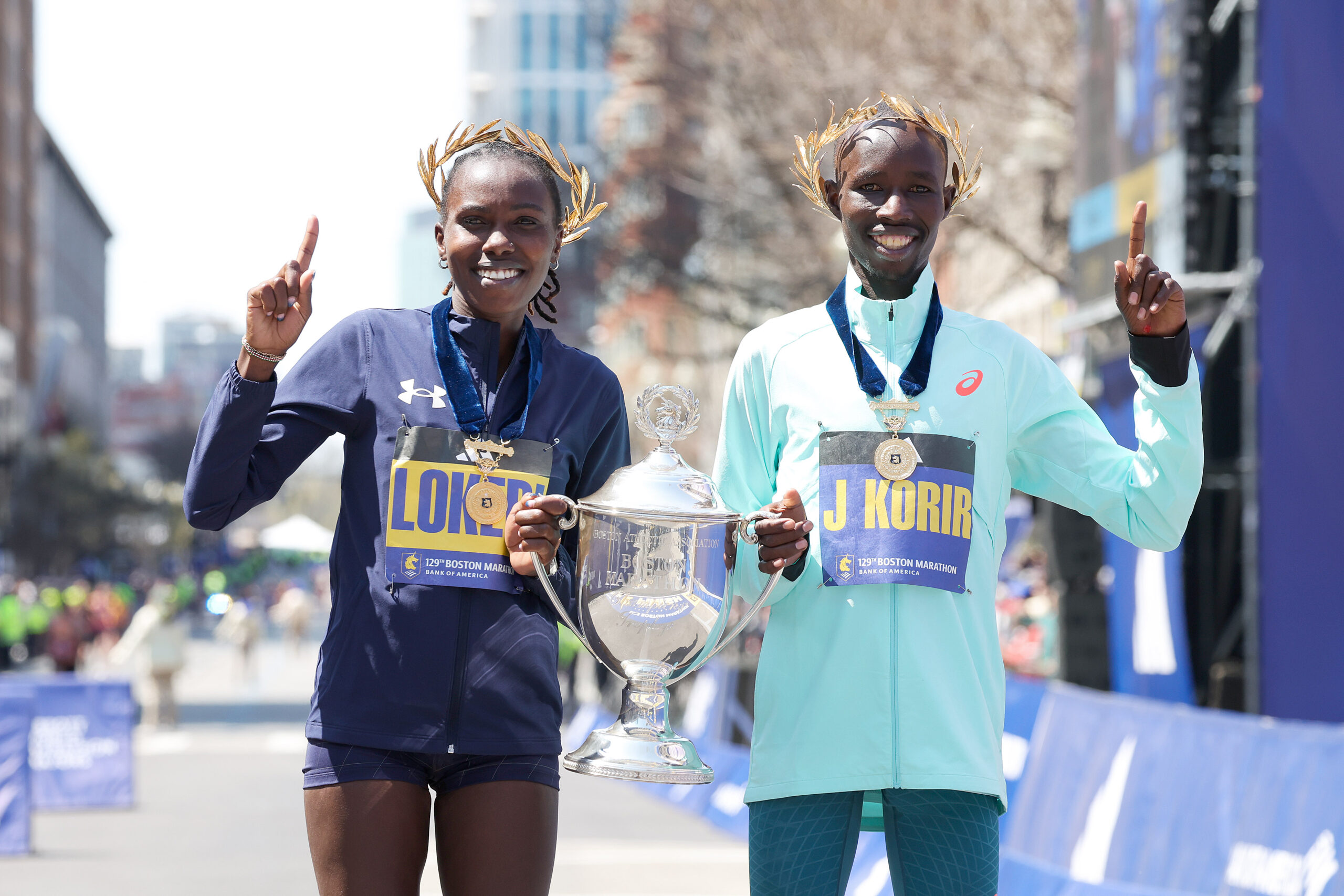 Eyes on Lokedi and Korir, at the anxiously awaited epic 130th Boston Marathon Showdown